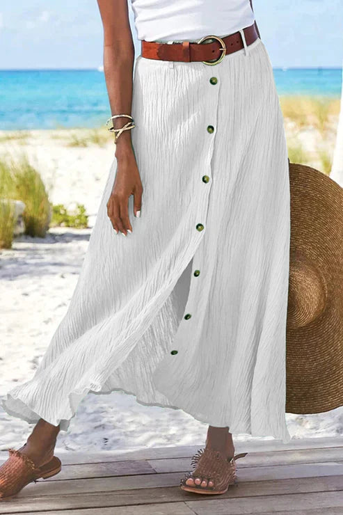 Women’s Button Front Maxi Skirt