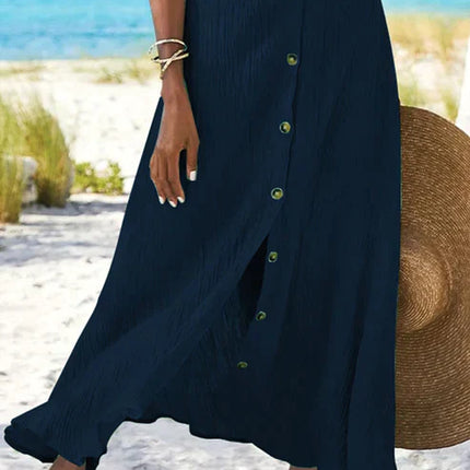 Women’s Button Front Maxi Skirt