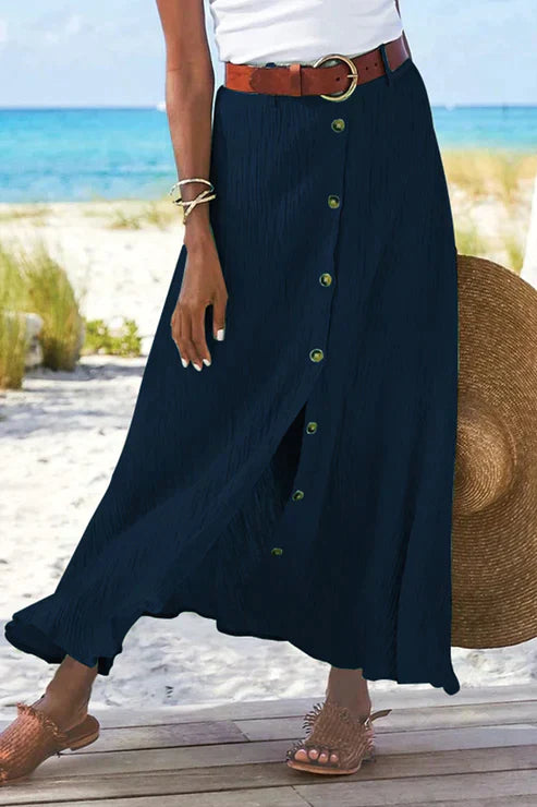 Women’s Button Front Maxi Skirt