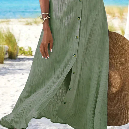 Women’s Button Front Maxi Skirt
