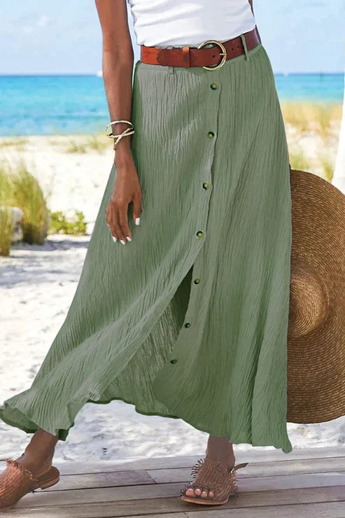 Women’s Button Front Maxi Skirt
