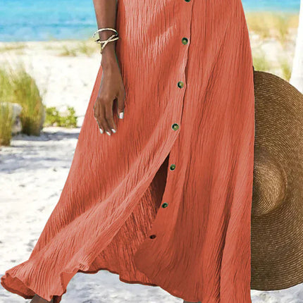 Women’s Button Front Maxi Skirt