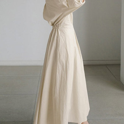 Women’s Collared Wrap Midi Dress