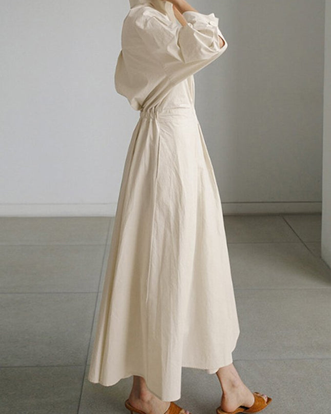 Women’s Collared Wrap Midi Dress
