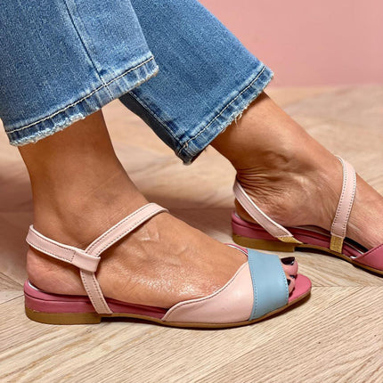 Women’s Colorblock Ankle Strap Sandals