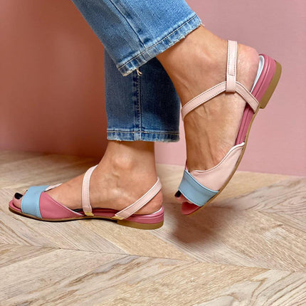 Women’s Colorblock Ankle Strap Sandals