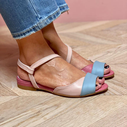Women’s Colorblock Ankle Strap Sandals
