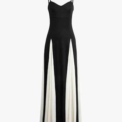 Women’s Contrast Panel Maxi Dress