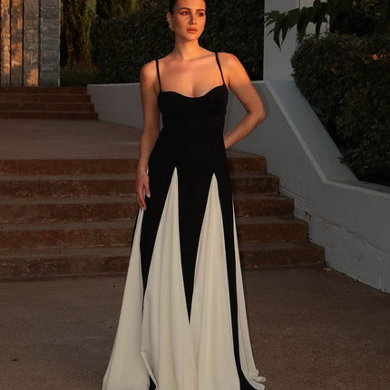 Women’s Contrast Panel Maxi Dress