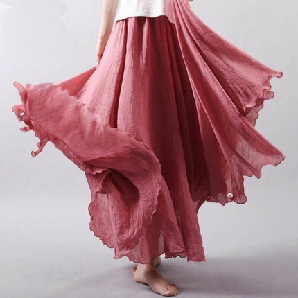 Women’s Crinkle Flow Maxi Skirt