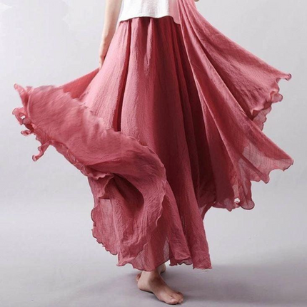 Women’s Crinkle Flow Maxi Skirt