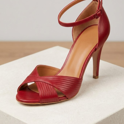Women’s Cross Ankle Strap Heels