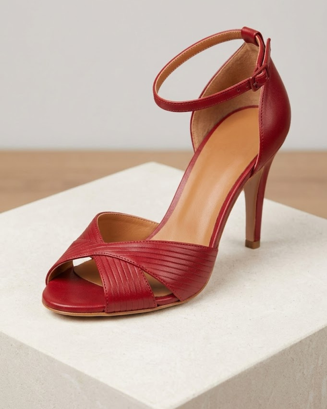 Women’s Cross Ankle Strap Heels