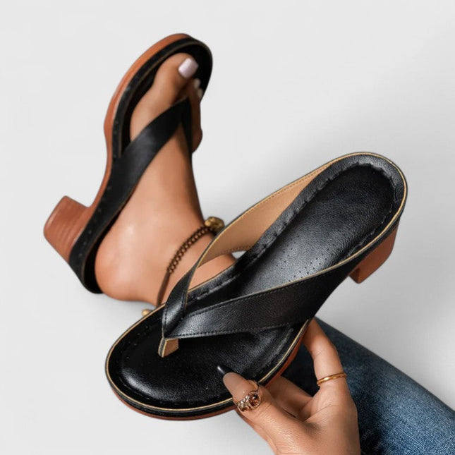 Women’s Cross Strap Block Heel Sandals