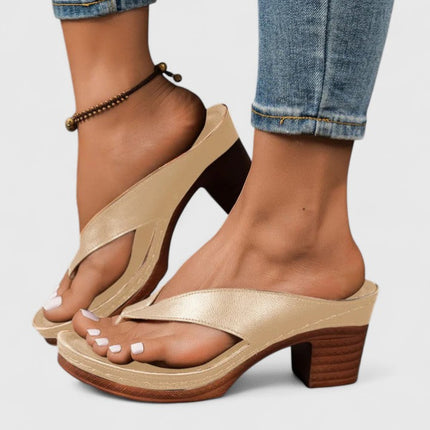Women’s Cross Strap Block Heel Sandals