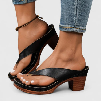 Women’s Cross Strap Block Heel Sandals