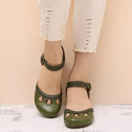 Women’s Cutout Strap Block Heel Sandals