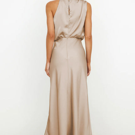 Women’s Draped Halter Midi Dress