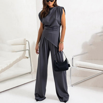 Women’s Draped Wide Leg Jumpsuit