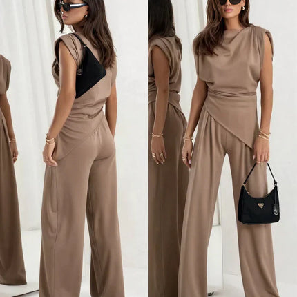 Women’s Draped Wide Leg Jumpsuit