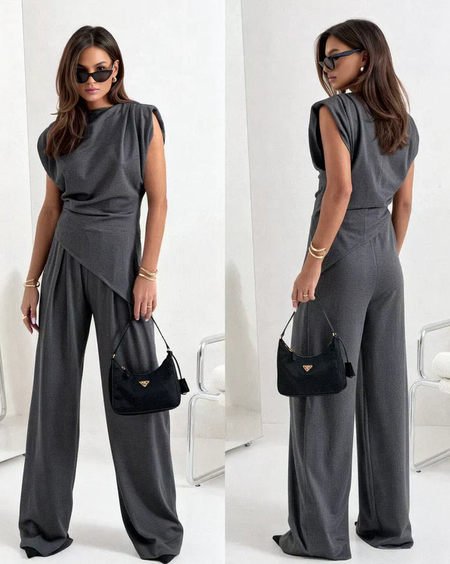 Women’s Draped Wide Leg Jumpsuit