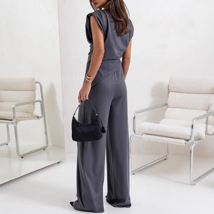 Women’s Draped Wide Leg Jumpsuit