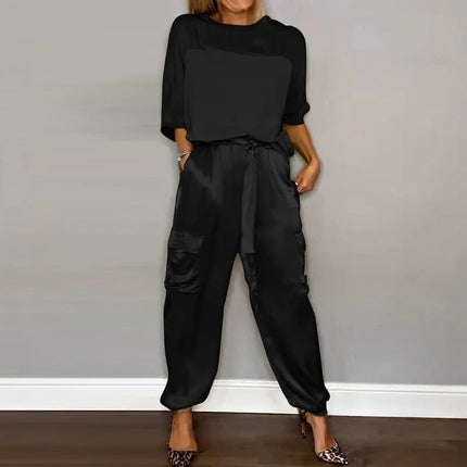 Women’s Drawstring Cargo Lounge Set