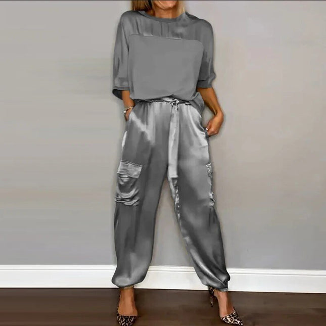 Women’s Drawstring Cargo Lounge Set