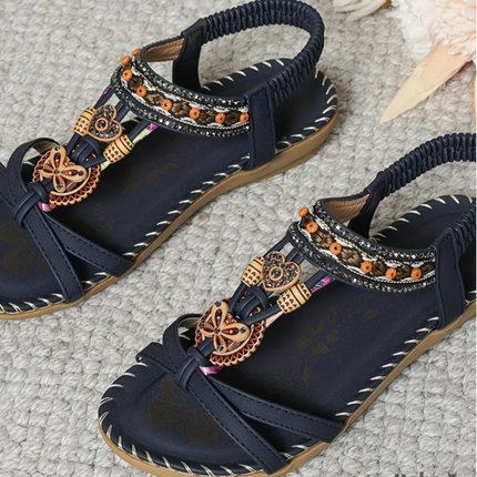 Women’s Embellished Toe Ring Sandals