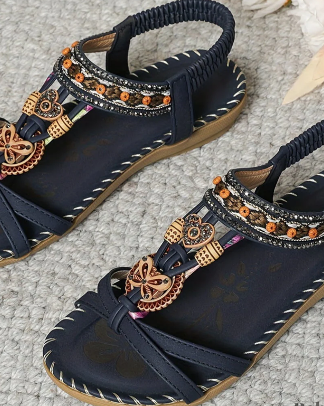Women’s Embellished Toe Ring Sandals