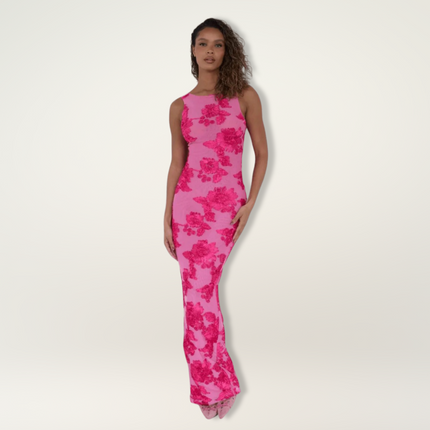 Women’s Floral Bodycon Maxi Dress