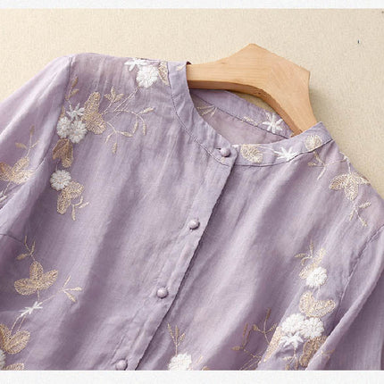 Women’s Floral Layered Hem Blouse