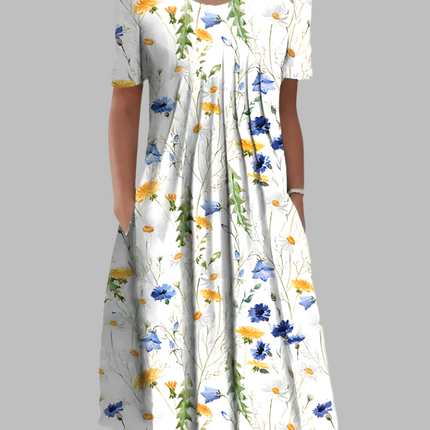 Women’s Floral Pocket Midi Dress