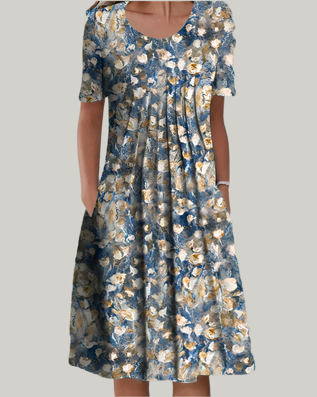 Women’s Floral Pocket Midi Dress