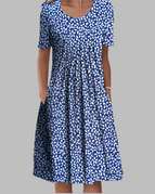 Blue with Flowers