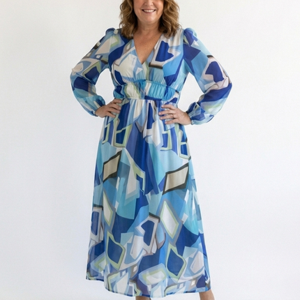 Women’s Floral Smocked Waist Maxi Dress