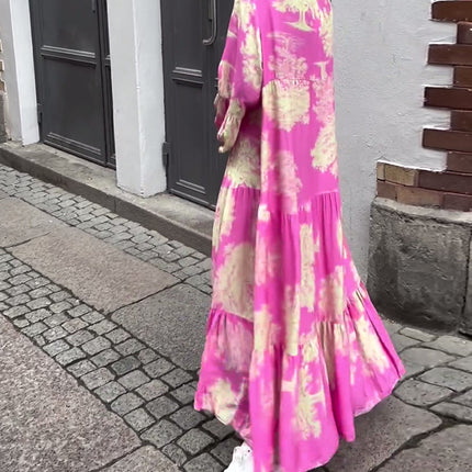 Women’s Flowing Boho Maxi Dress