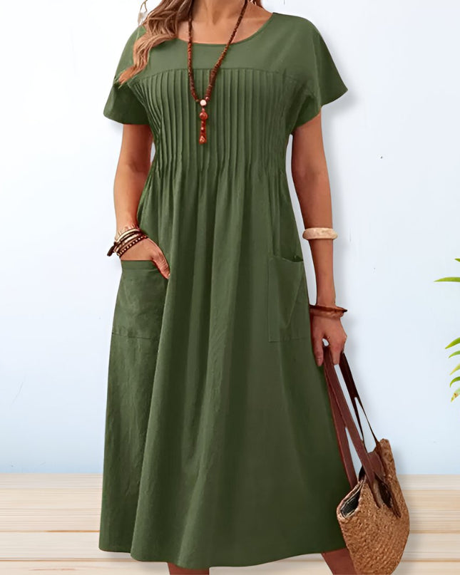 Women’s Flowing Pintuck Dress