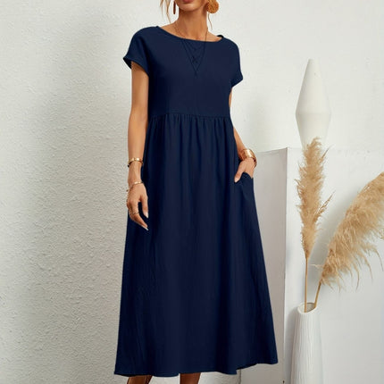 Women’s Gathered Waist Midi Dress
