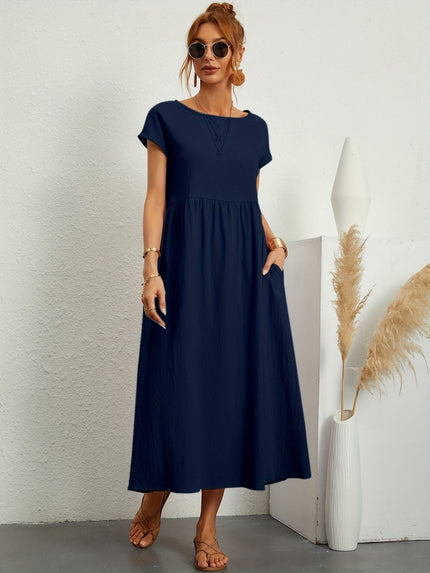 Women’s Gathered Waist Midi Dress