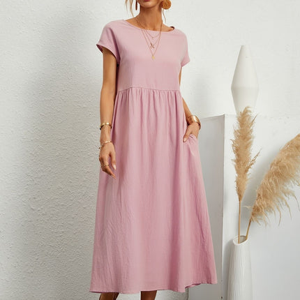 Women’s Gathered Waist Midi Dress
