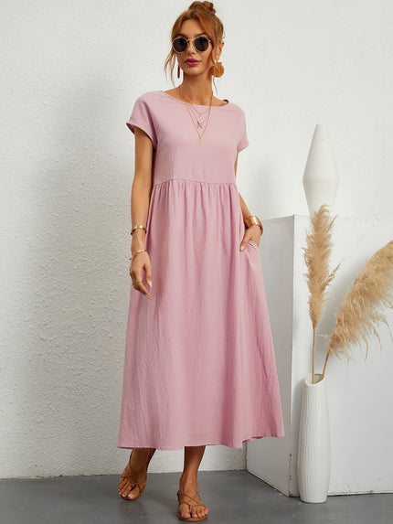 Women’s Gathered Waist Midi Dress