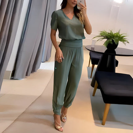 Women’s Geometric Wide Leg Trouser Set