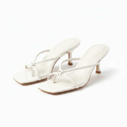 Women’s Knot Strap Mule Heels