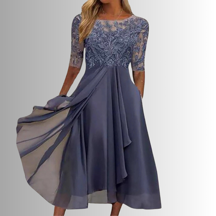 Women’s Lace Bodice Midi Dress
