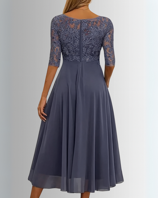 Women’s Lace Bodice Midi Dress