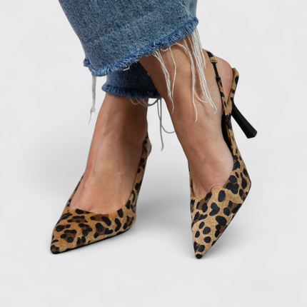 Women’s Leopard Print Slingback Heels