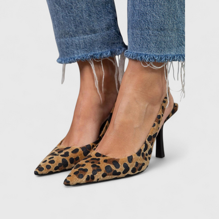 Women’s Leopard Print Slingback Heels