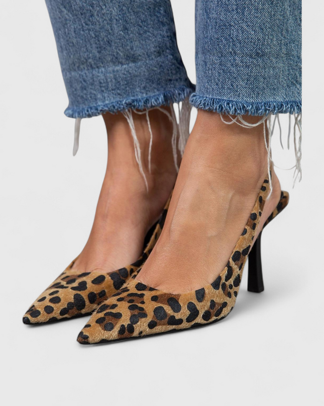 Women’s Leopard Print Slingback Heels
