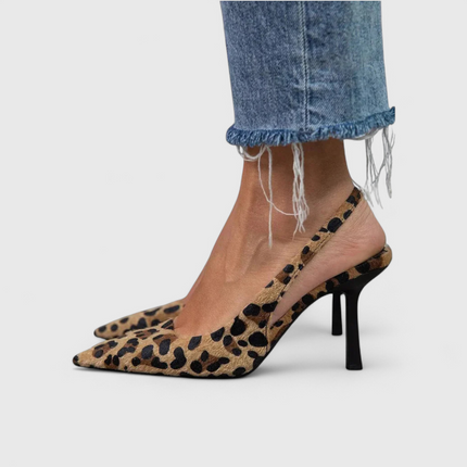 Women’s Leopard Print Slingback Heels